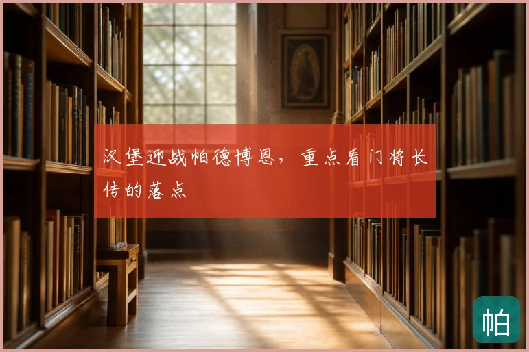 汉堡迎战帕德博恩，重点看门将长传的落点